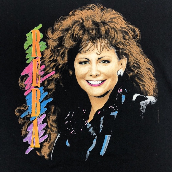 Vintage 90s Reba McEntire Country Music 1992 Concert Tour Single Stitch T-Shirt - Picture 2 of 10